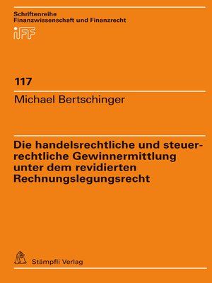 cover image of Die handelsrechtliche und steuerrechtliche Gewinnermittlung